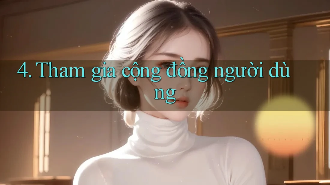 4. Tham gia cộng đồng người dùng