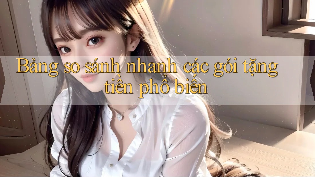 Bảng so sánh nhanh các gói tặng tiền phổ biến