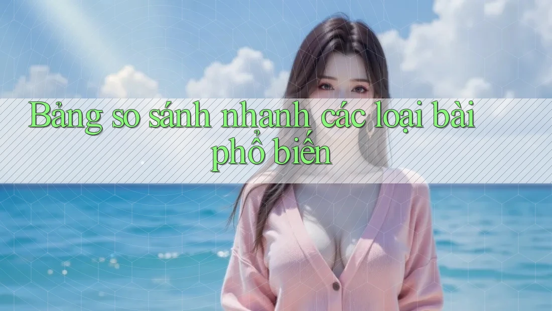 Bảng so sánh nhanh các loại bài phổ biến