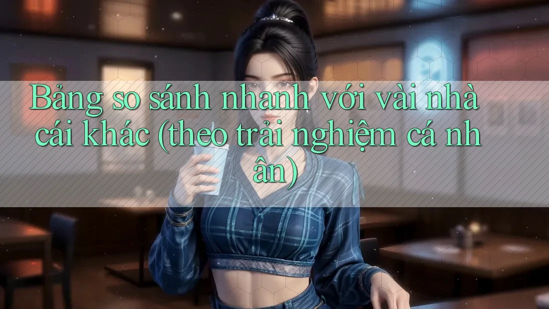 Bảng so sánh nhanh với vài nhà cái khác (theo trải nghiệm cá nhân) Bảng so sánh nhanh với vài nhà cái khác (theo trải nghiệm cá nhân)