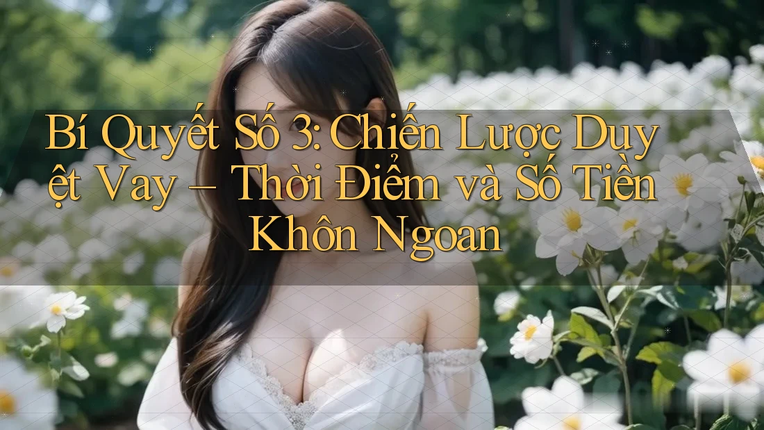 Bí Quyết Số 3: Chiến Lược Duyệt Vay – Thời Điểm và Số Tiền Khôn Ngoan