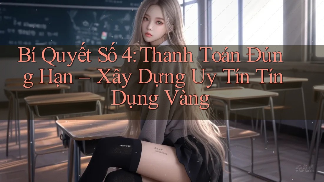 Bí Quyết Số 4: Thanh Toán Đúng Hạn – Xây Dựng Uy Tín Tín Dụng Vàng Bí Quyết Số 4: Thanh Toán Đúng Hạn – Xây Dựng Uy Tín Tín Dụng Vàng