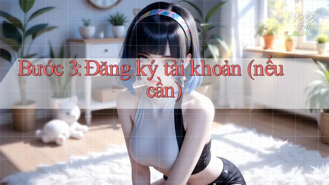 Bước 3: Đăng ký tài khoản (nếu cần) Bước 3: Đăng ký tài khoản (nếu cần)
