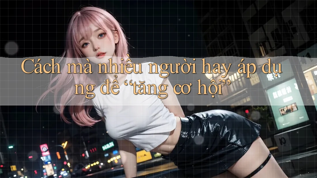 Cách mà nhiều người hay áp dụng để “tăng cơ hội” Cách mà nhiều người hay áp dụng để “tăng cơ hội”