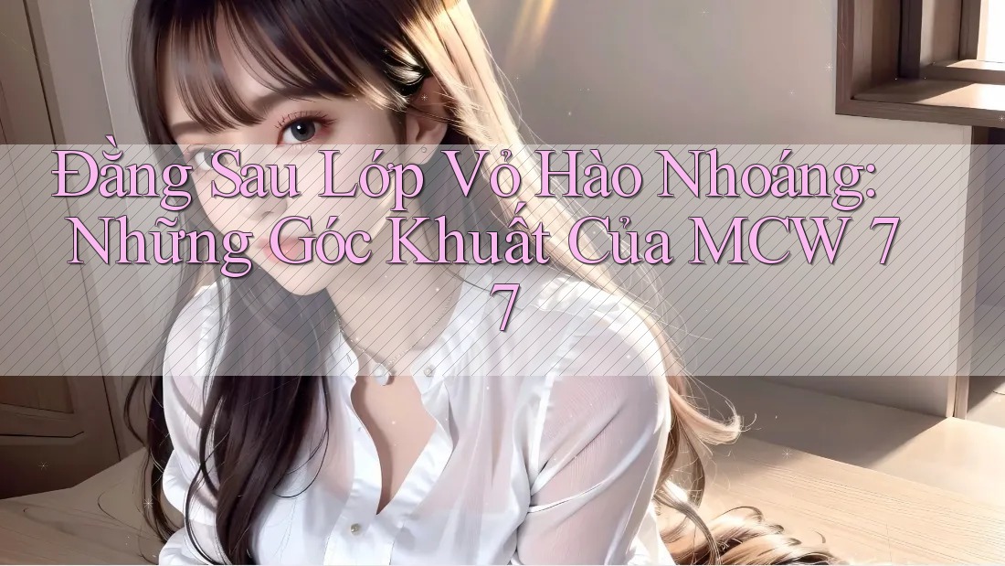 Đằng Sau Lớp Vỏ Hào Nhoáng: Những Góc Khuất Của MCW 77 Đằng Sau Lớp Vỏ Hào Nhoáng: Những Góc Khuất Của MCW 77