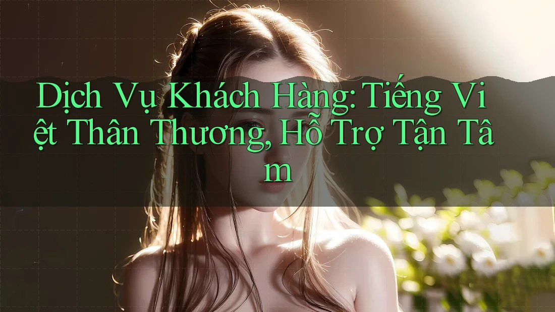 Dịch Vụ Khách Hàng: Tiếng Việt Thân Thương, Hỗ Trợ Tận Tâm Dịch Vụ Khách Hàng: Tiếng Việt Thân Thương, Hỗ Trợ Tận Tâm