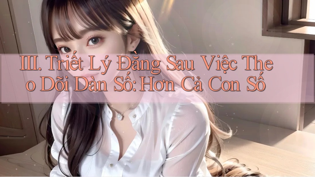 III. Triết Lý Đằng Sau Việc Theo Dõi Dàn Số: Hơn Cả Con Số III. Triết Lý Đằng Sau Việc Theo Dõi Dàn Số: Hơn Cả Con Số