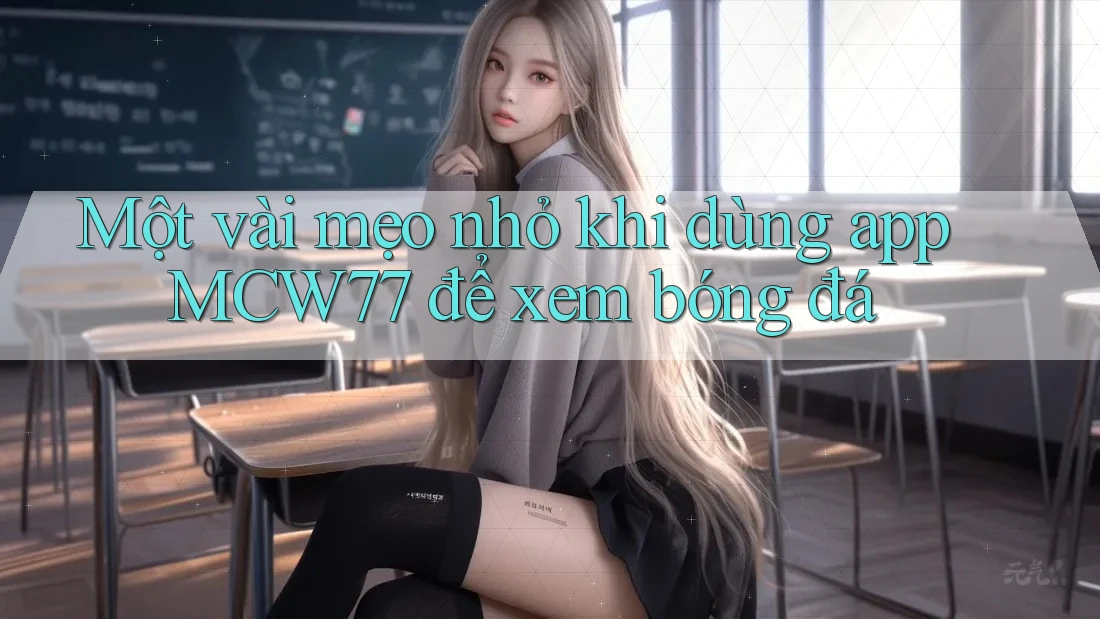 Một vài mẹo nhỏ khi dùng app MCW77 để xem bóng đá Một vài mẹo nhỏ khi dùng app MCW77 để xem bóng đá