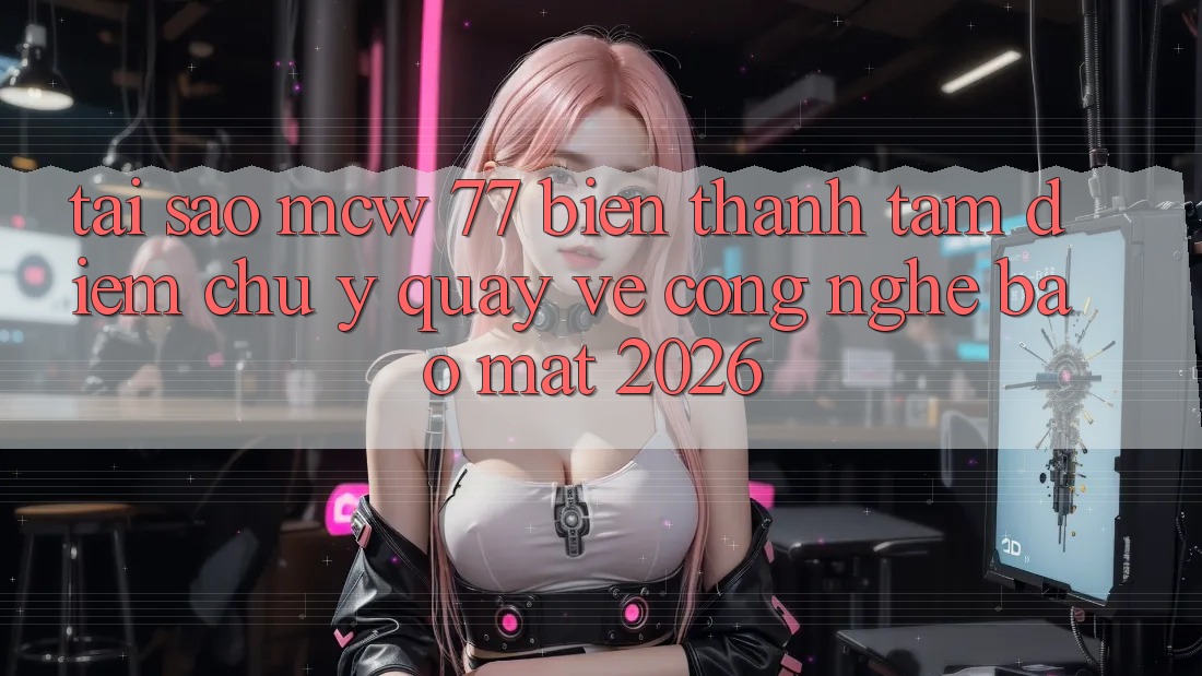 Tại Sao MCW 77 Biến thành Tâm Điểm Chú Ý Quay về Công Nghệ Bảo Mật 2026? Tại Sao MCW 77 Biến thành Tâm Điểm Chú Ý Quay về Công Nghệ Bảo Mật 2026?