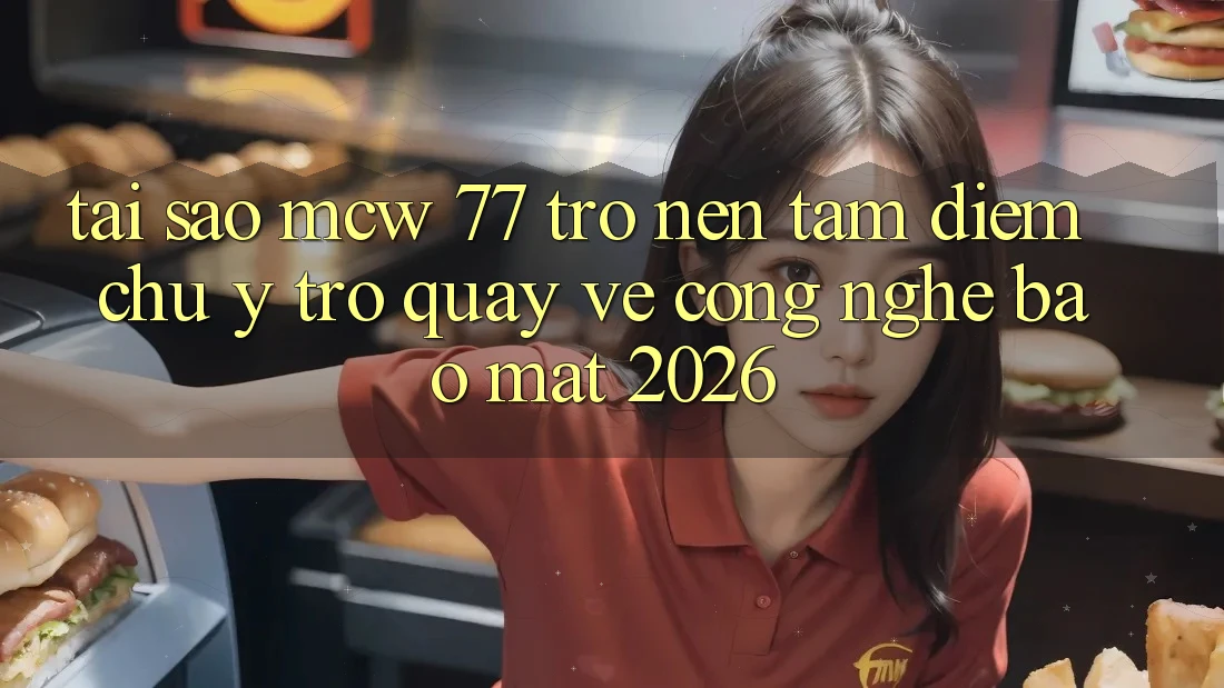 Tại Sao MCW 77 Trở nên Tâm Điểm Chú Ý Trở quay về Công Nghệ Bảo Mật 2026? Tại Sao MCW 77 Trở nên Tâm Điểm Chú Ý Trở quay về Công Nghệ Bảo Mật 2026?