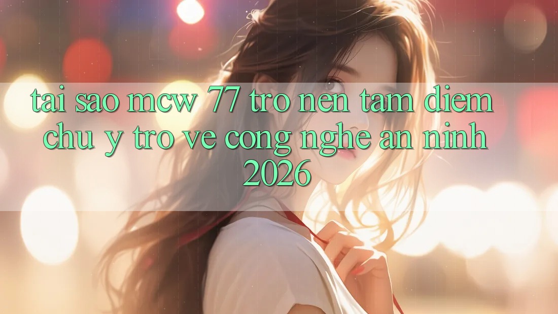 Tại Sao MCW 77 Trở nên Tâm Điểm Chú Ý Trở về Công Nghệ An ninh 2026?