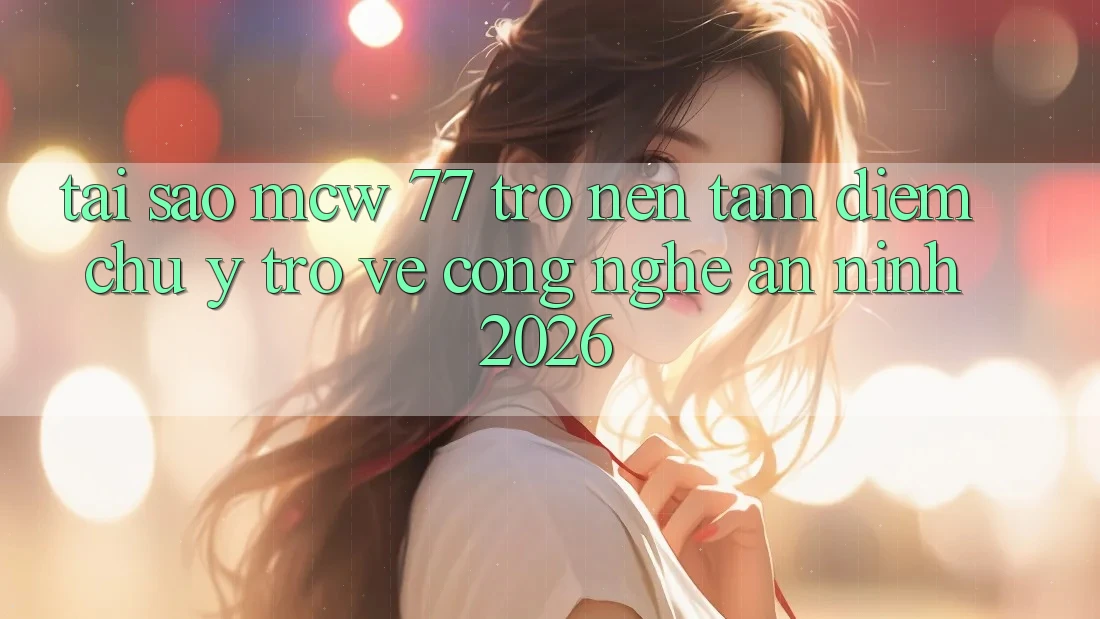 Tại Sao MCW 77 Trở nên Tâm Điểm Chú Ý Trở về Công Nghệ An ninh 2026?